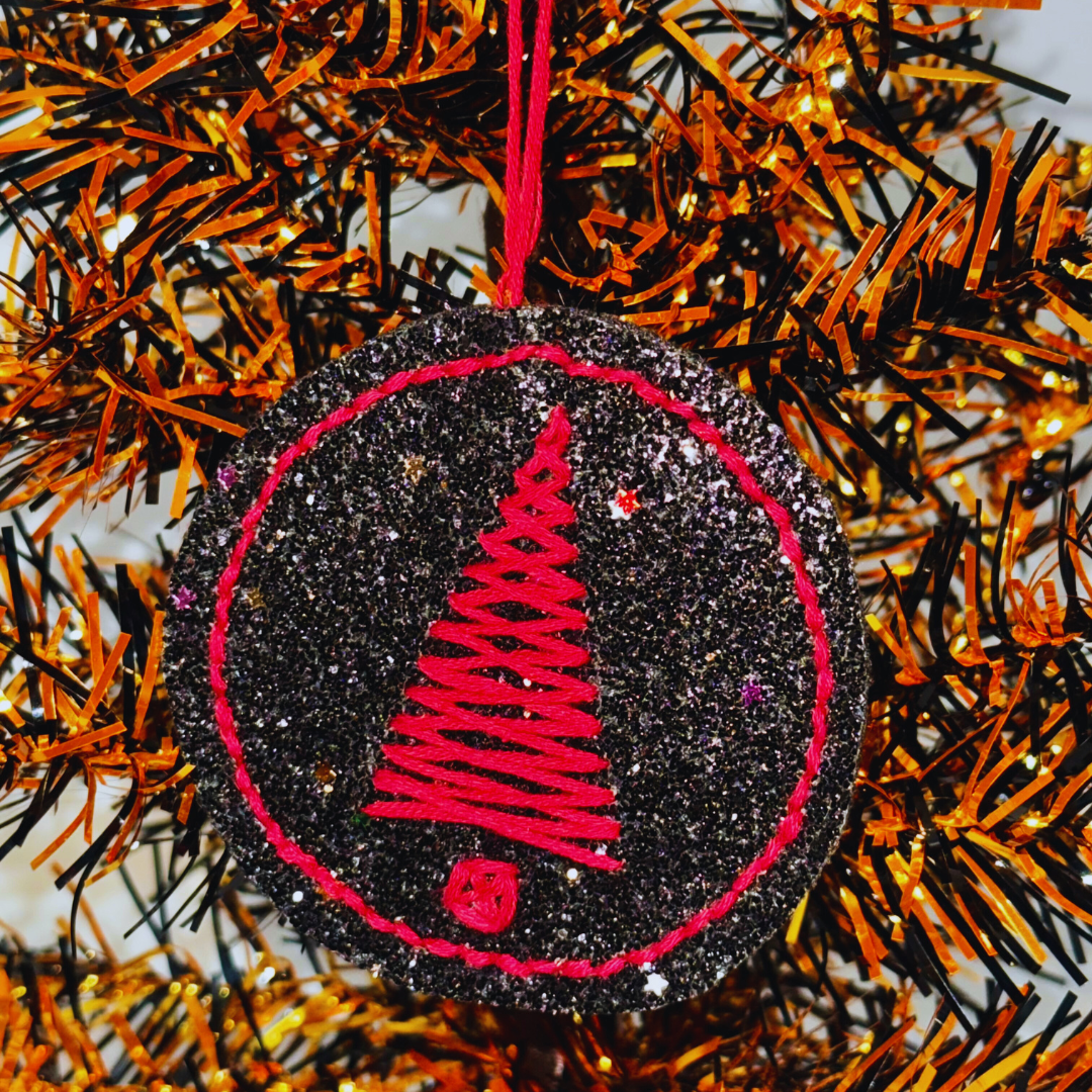 Embroidered Tree Ornaments