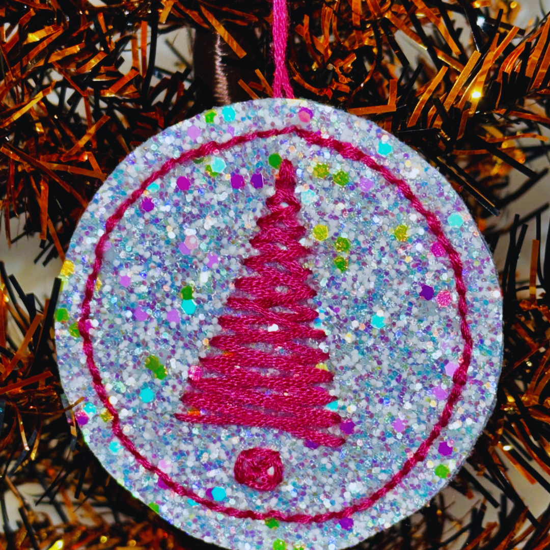 Embroidered Tree Ornaments