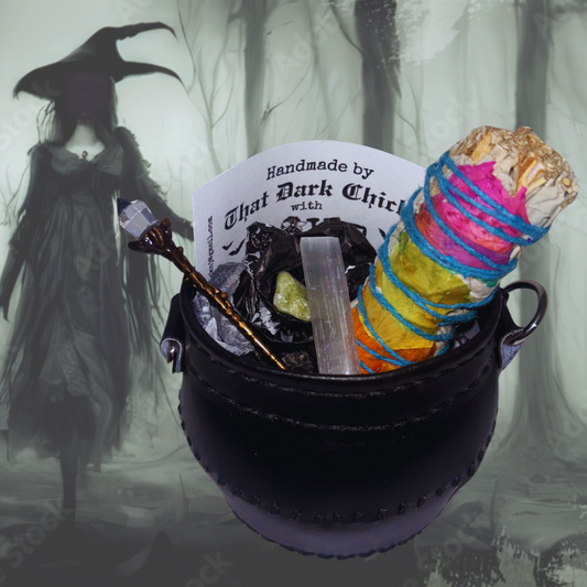 Faux Leather Cauldron