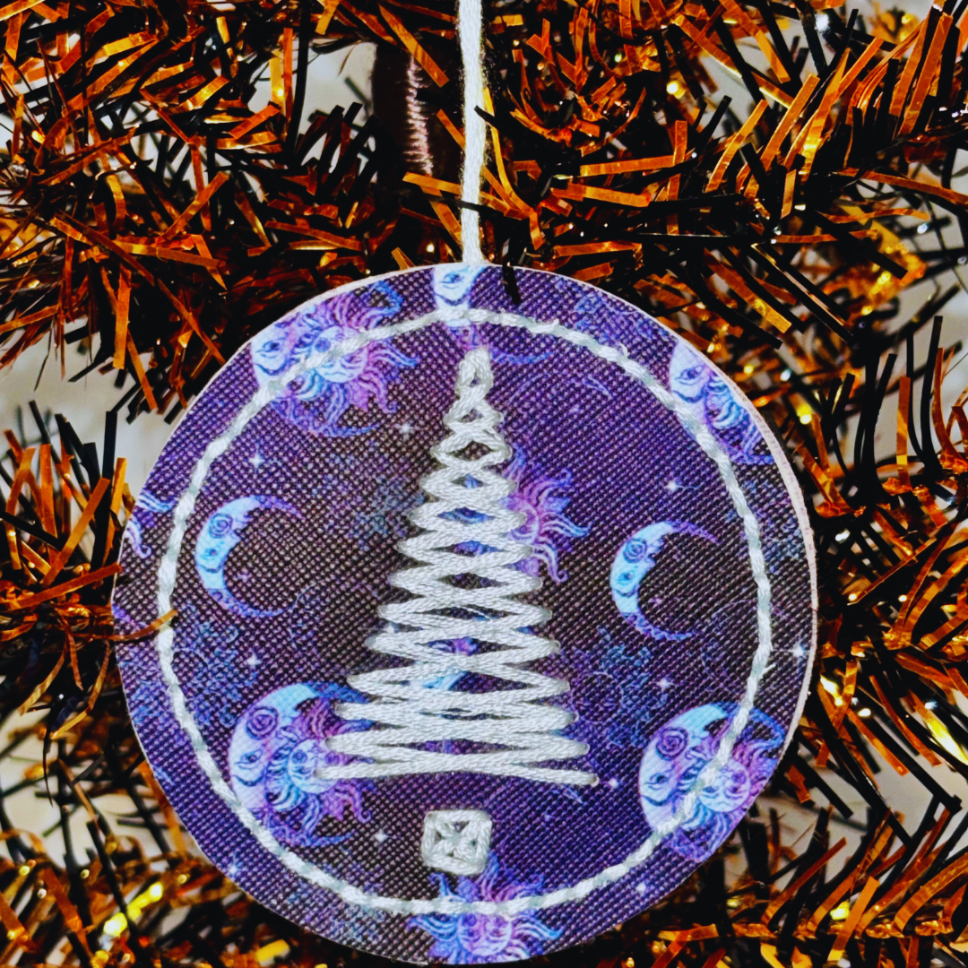 Embroidered Tree Ornaments