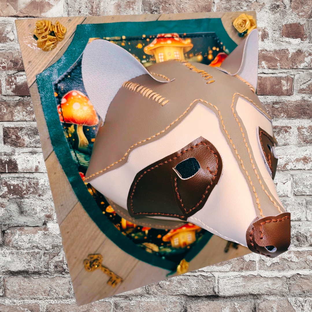 Raccoon Head Plaque