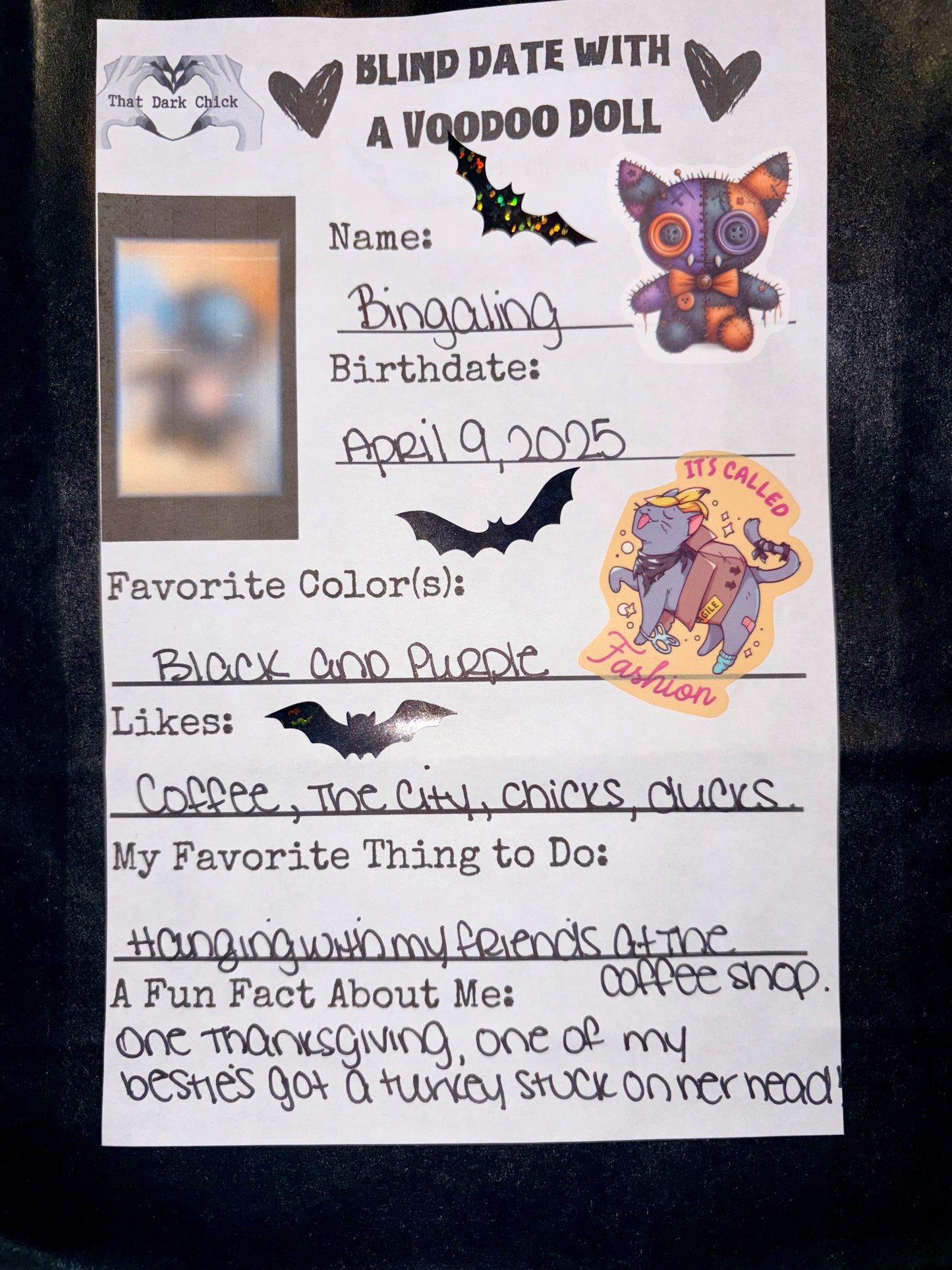 Blind Date with a Voodoo Doll