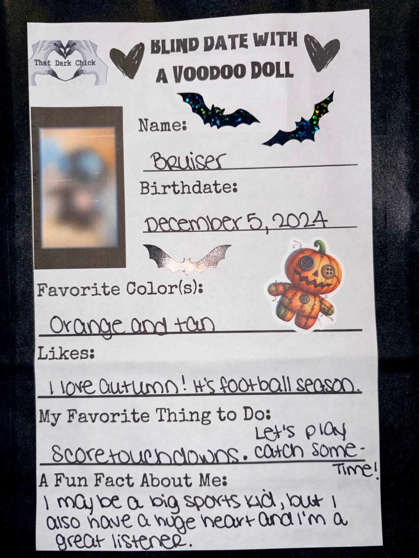 Blind Date with a Voodoo Doll