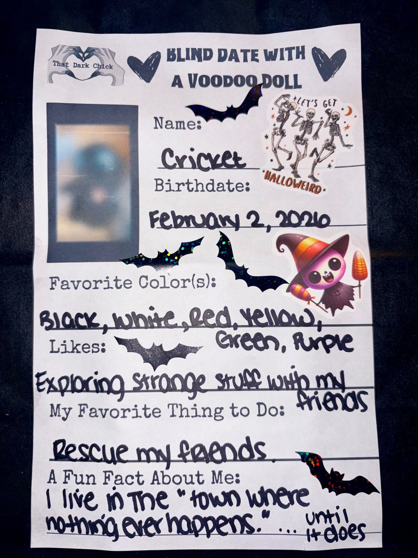 Blind Date with a Voodoo Doll