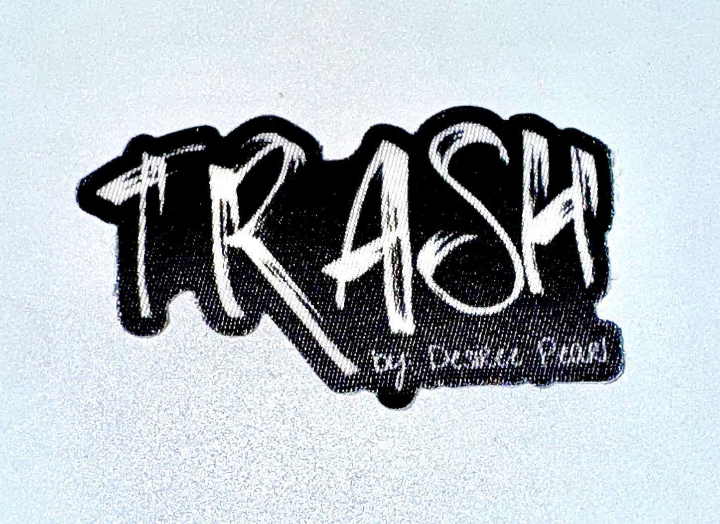 TRASH Fabric Sticker