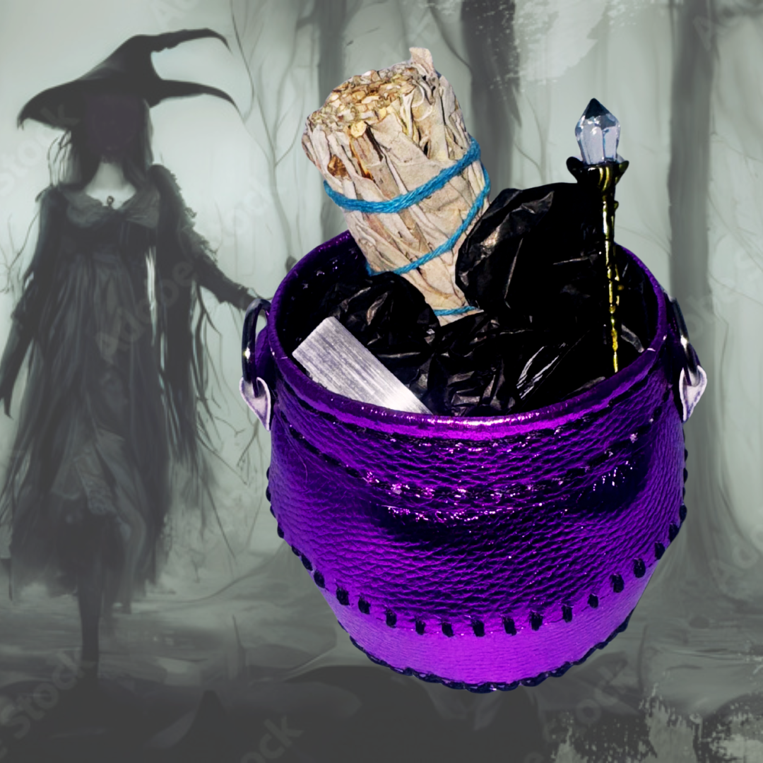 Faux Leather Cauldron