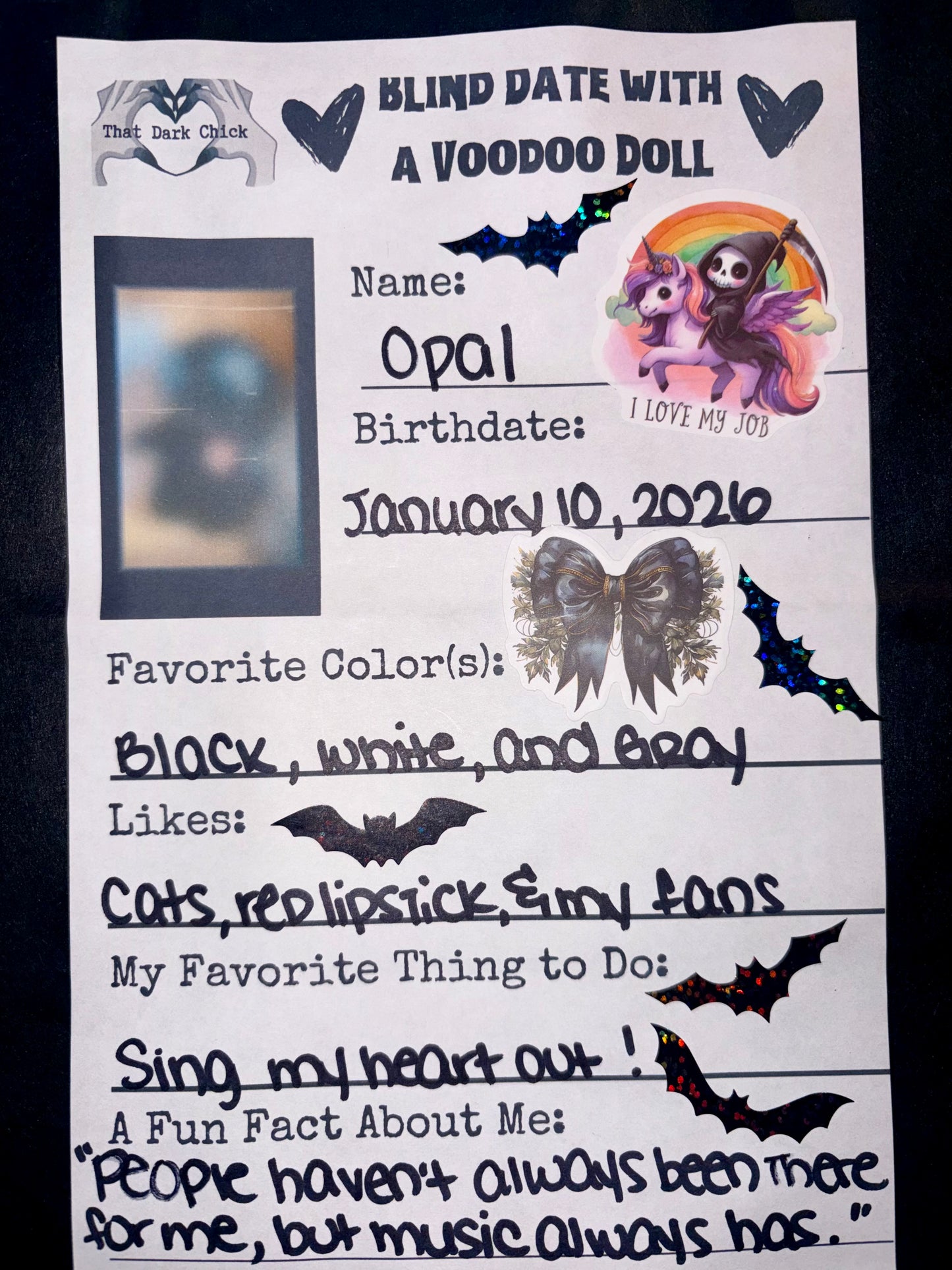 Blind Date with a Voodoo Doll