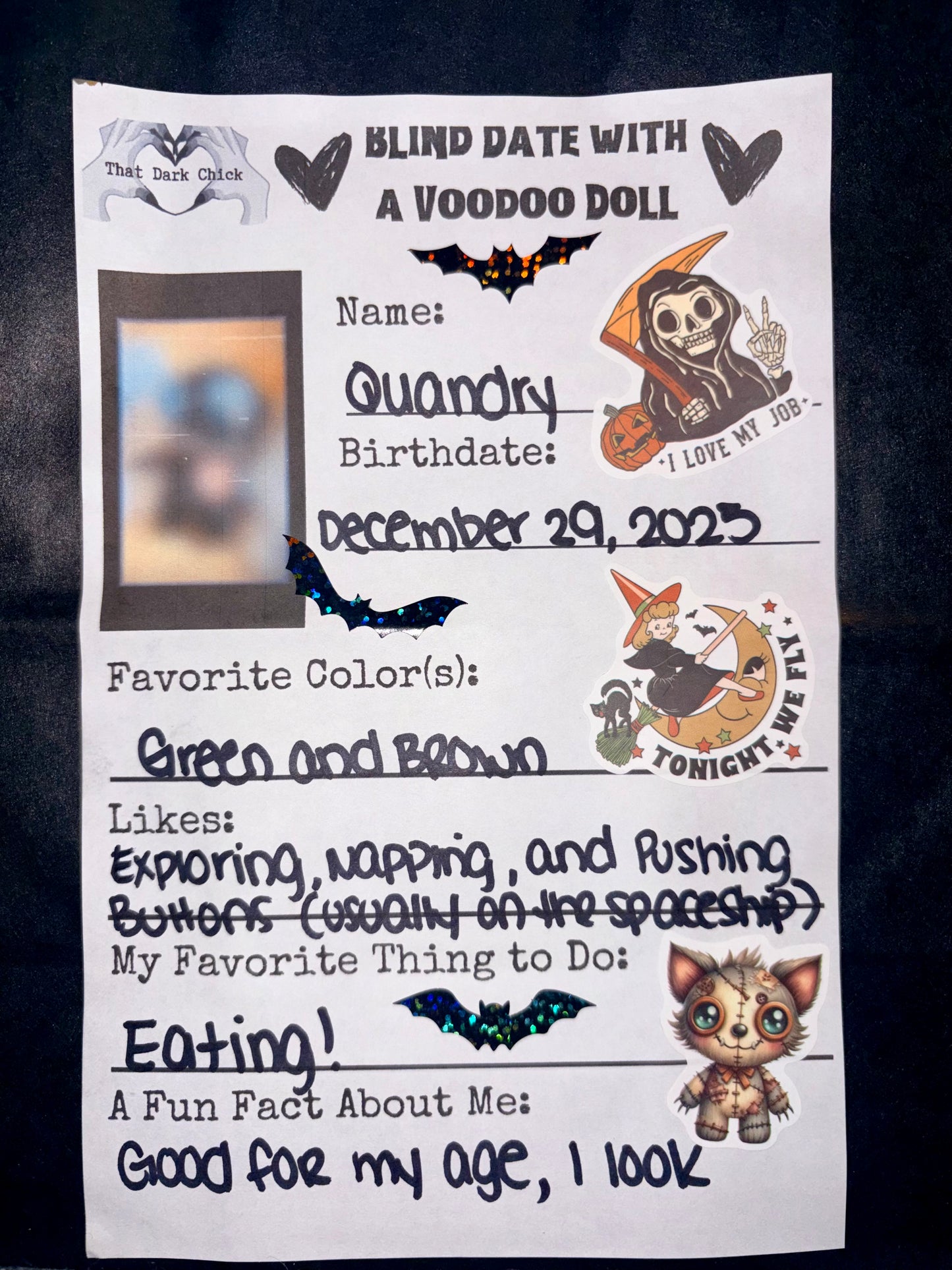 Blind Date with a Voodoo Doll