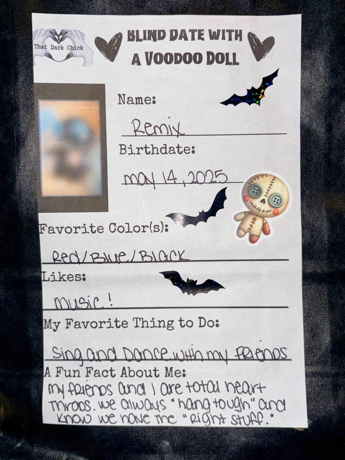 Blind Date with a Voodoo Doll