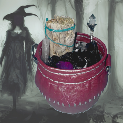 Faux Leather Cauldron